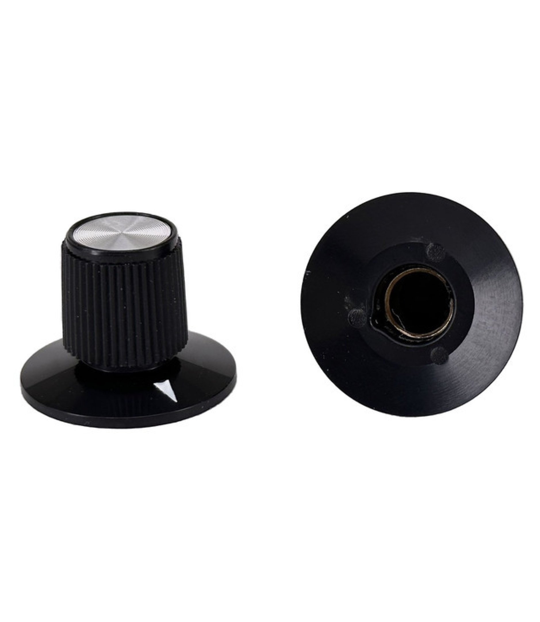Black Rogan knob 23x17mm Shaft 6.4mm