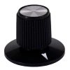 Black Rogan knob 23x17mm Shaft 6.4mm