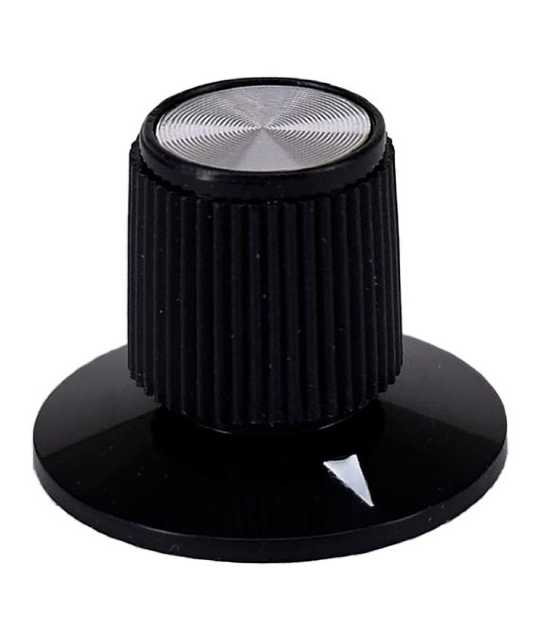 Black Rogan knob 23x17mm Shaft 6.4mm