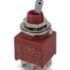 Seales Mini Toggle Switch 1A Series DPDT On-On Short Lever
