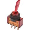 Auto Toggle Switch SPST On-Off Red LED 12V