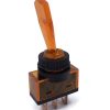 Toggle Switch SPST On-On Yellow
