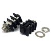 6.35mm 1/4" Stereo Insulated Switched Cylindrical Socket Jack PCB Pins