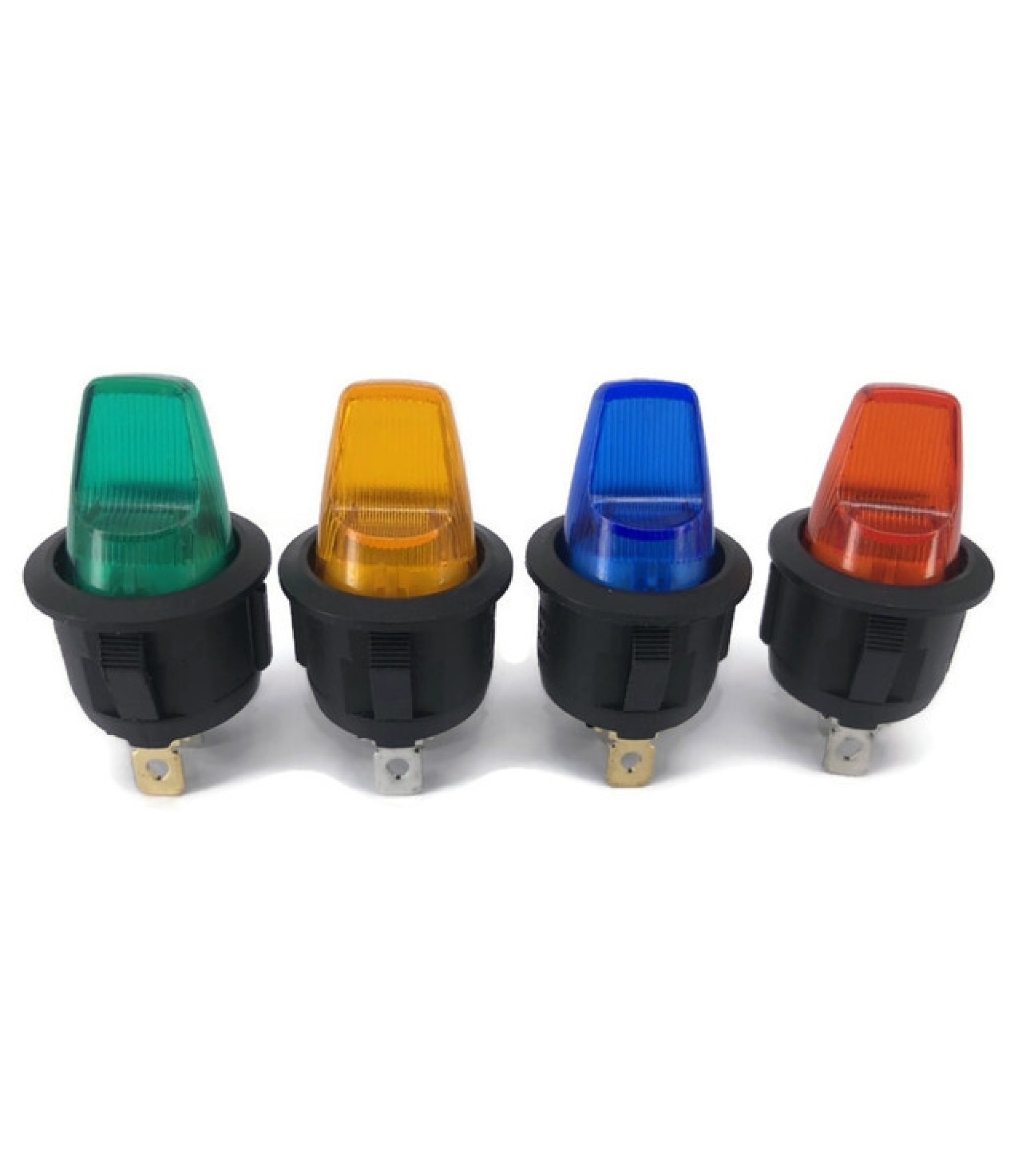 Illuminated Rocker Switch ON-OFF 12V GREEN LED SPST
