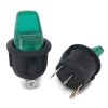 Illuminated Rocker Switch ON-OFF 12V GREEN LED SPST