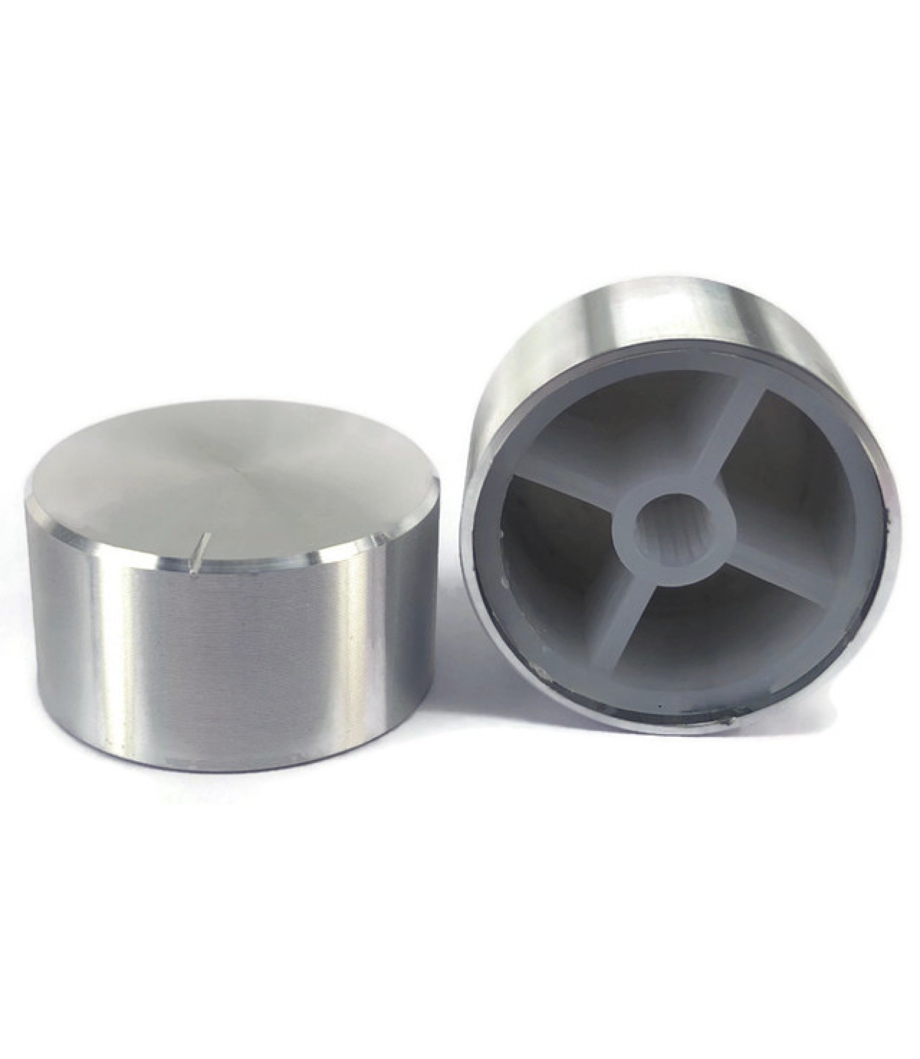 Aluminum Silver Knob 32X17mm shaft hole 6X18T