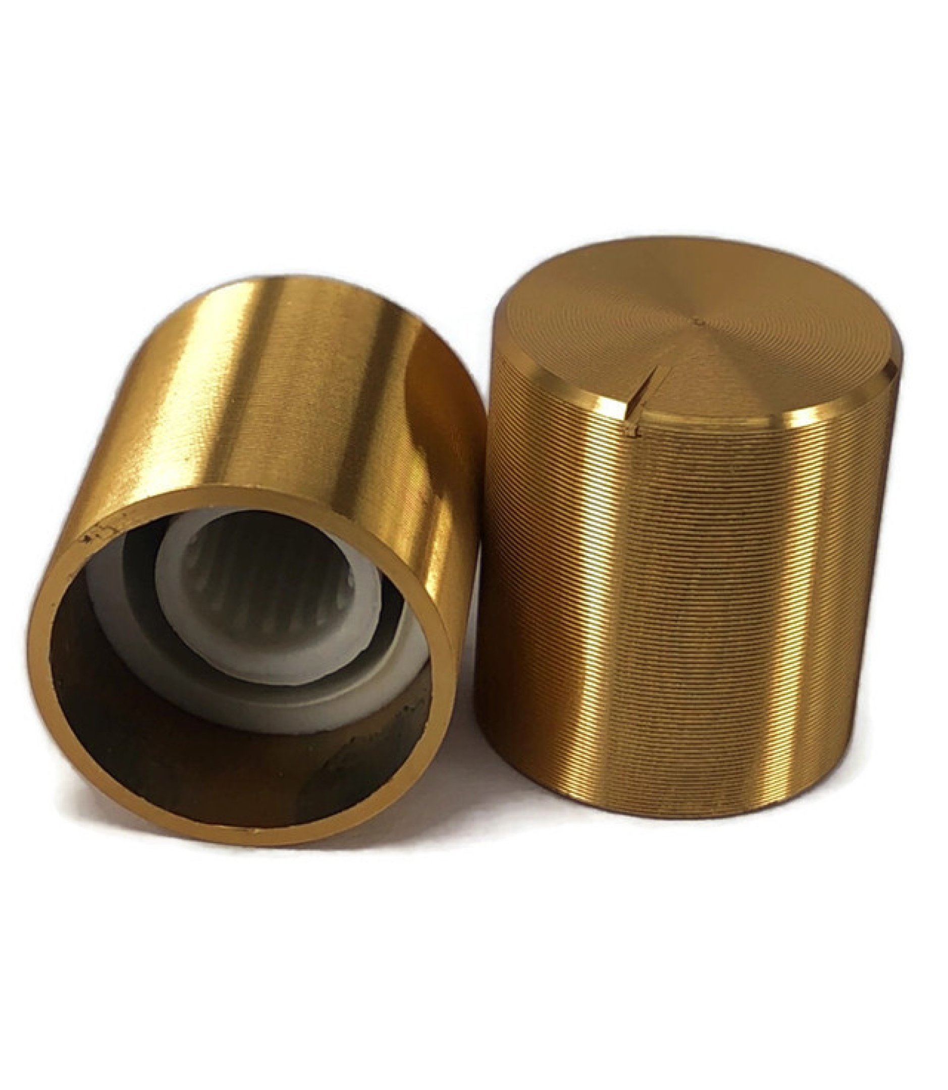 Aluminum Gold Knob 15X17mm shaft hole 6X18T