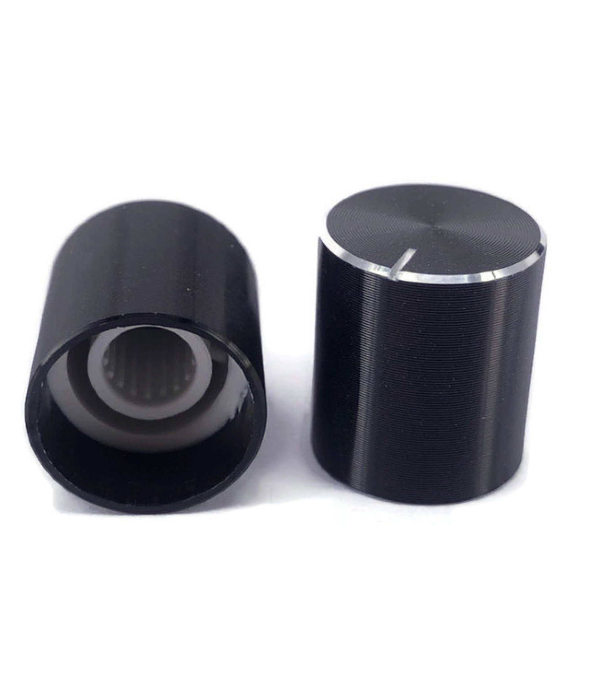A-6491-2.jpg Aluminum Black Knob 15X17mm shaft hole 6X18T