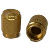 Aluminum Control Knurled knob Gold color 13x16mm Shaft hole 6.4mm