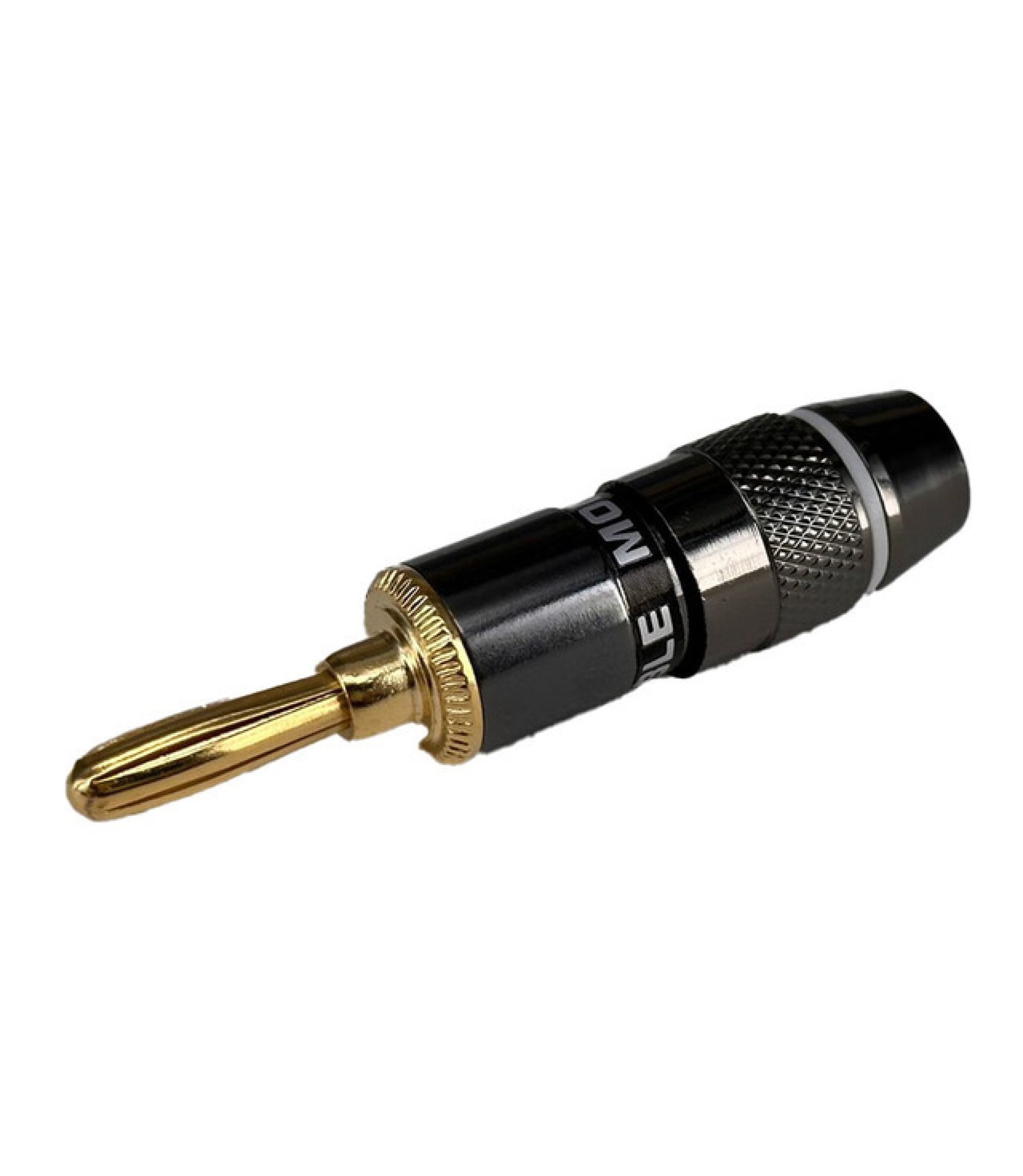 4mm Banana Plug Gold Plated Black