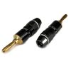 4mm Banana Plug Gold Plated Black