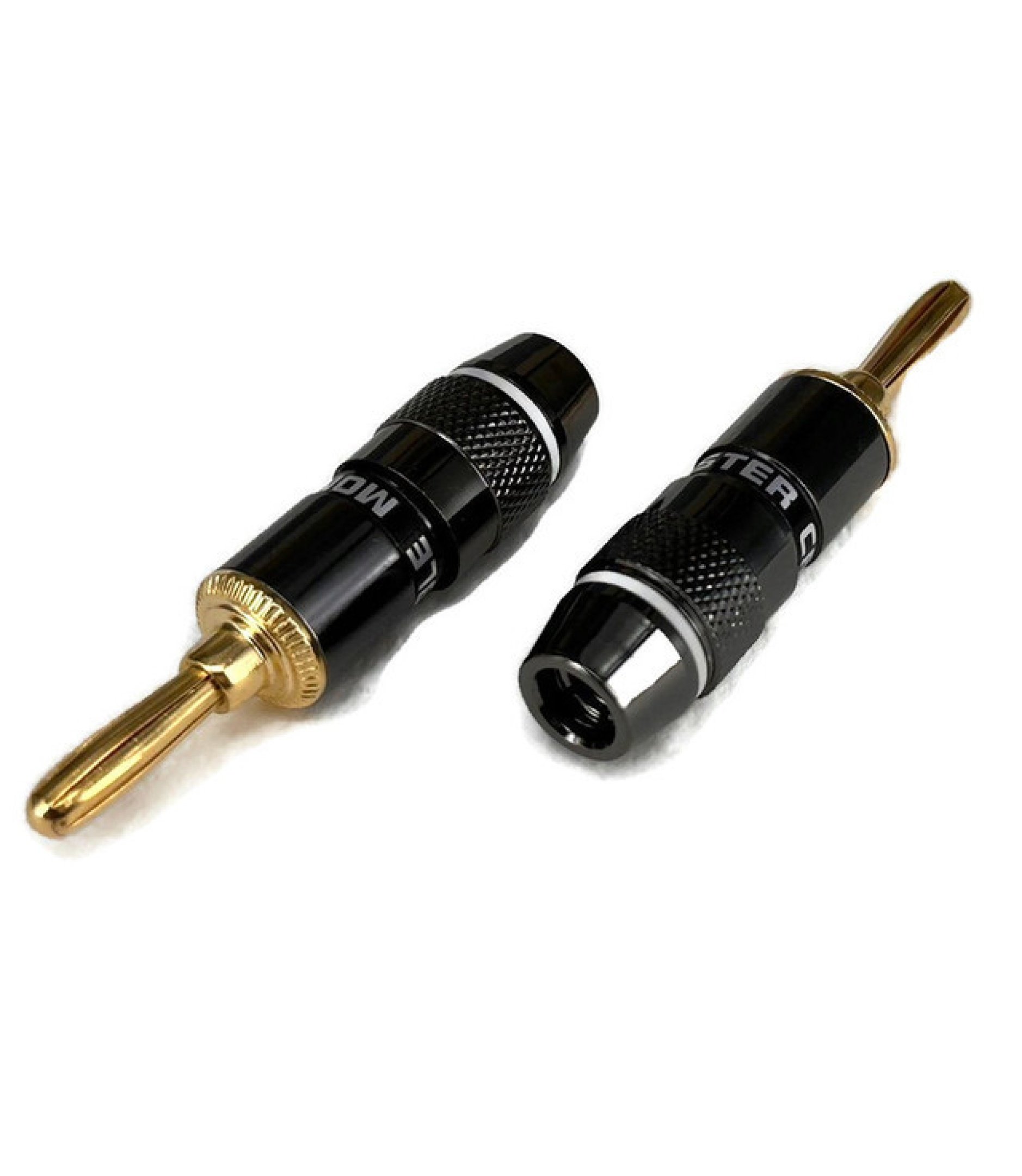 4mm Banana Plug Gold Plated Black