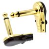 6.35mm 1/4" Mono Right Angle Metal Plug Gold Plated