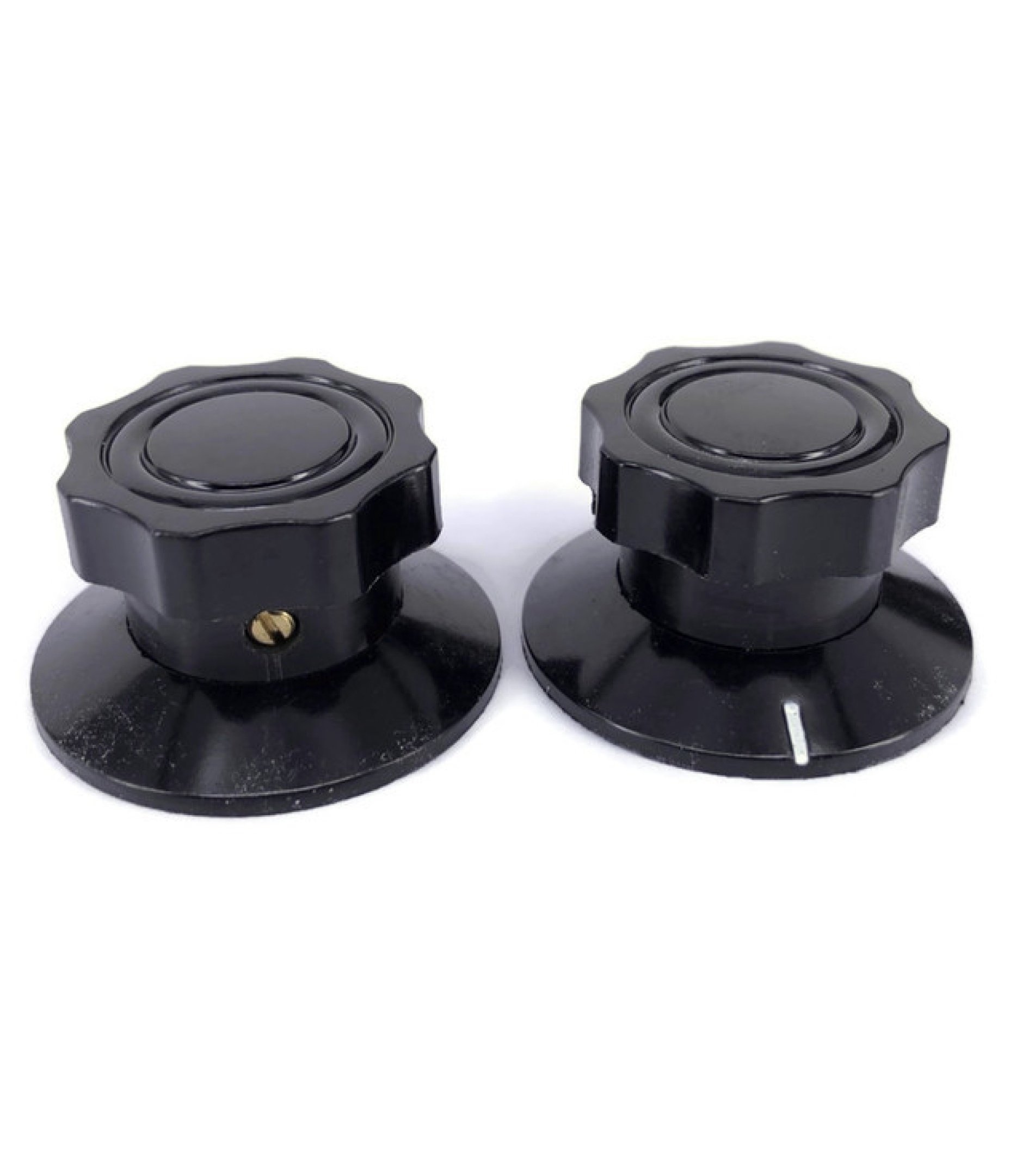Black Knob 38x21mm Shaft 1/4 Zoll