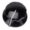 Bakelite Knob Fester RCA black 40mm Shaft 6.4mm