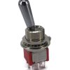 Mini Toggle Switch 1M Series DPDT On-On PC Thru-Hole 15/32 Bushing