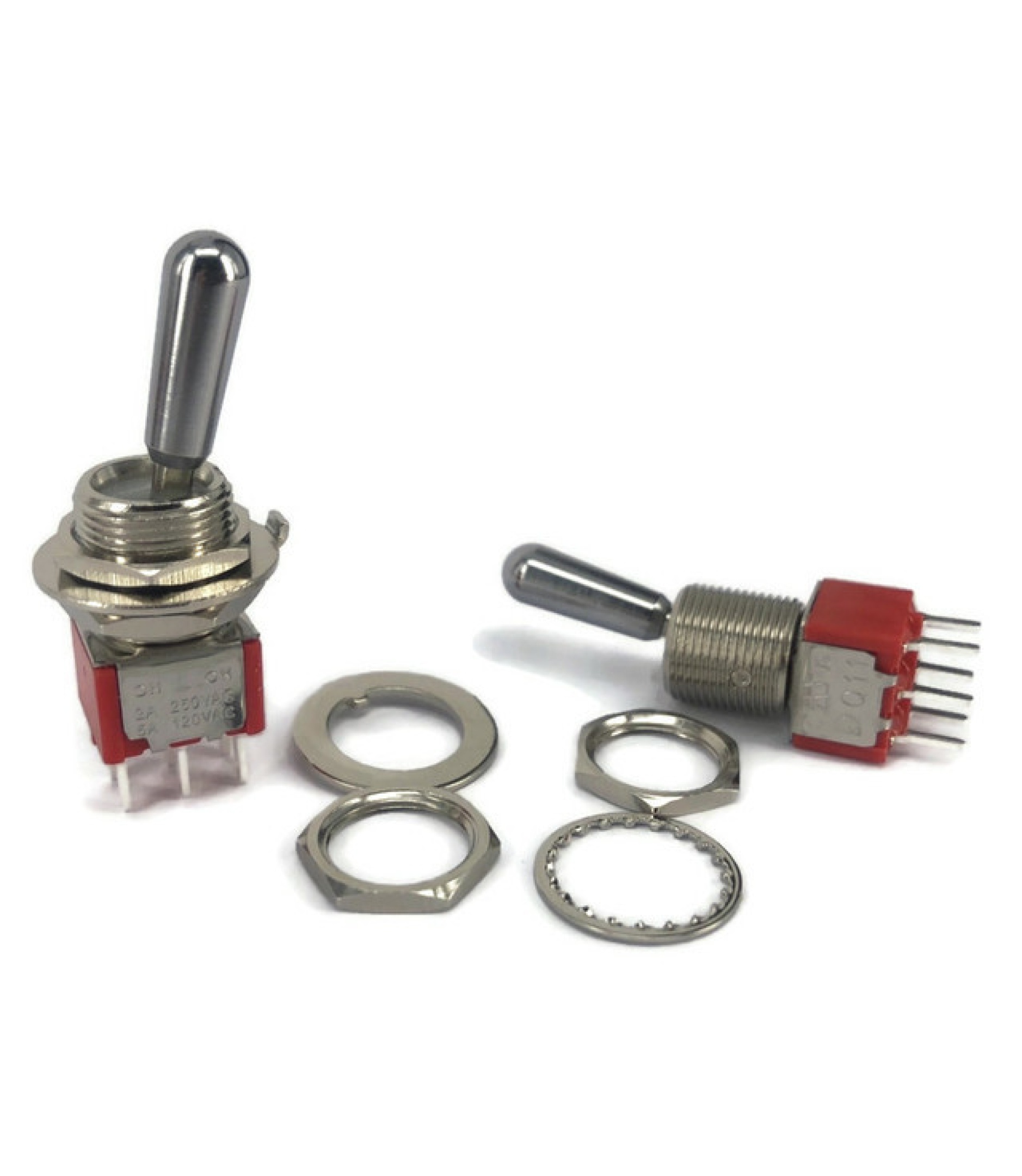 Mini Toggle Switch 1M Series DPDT On-On PC Thru-Hole