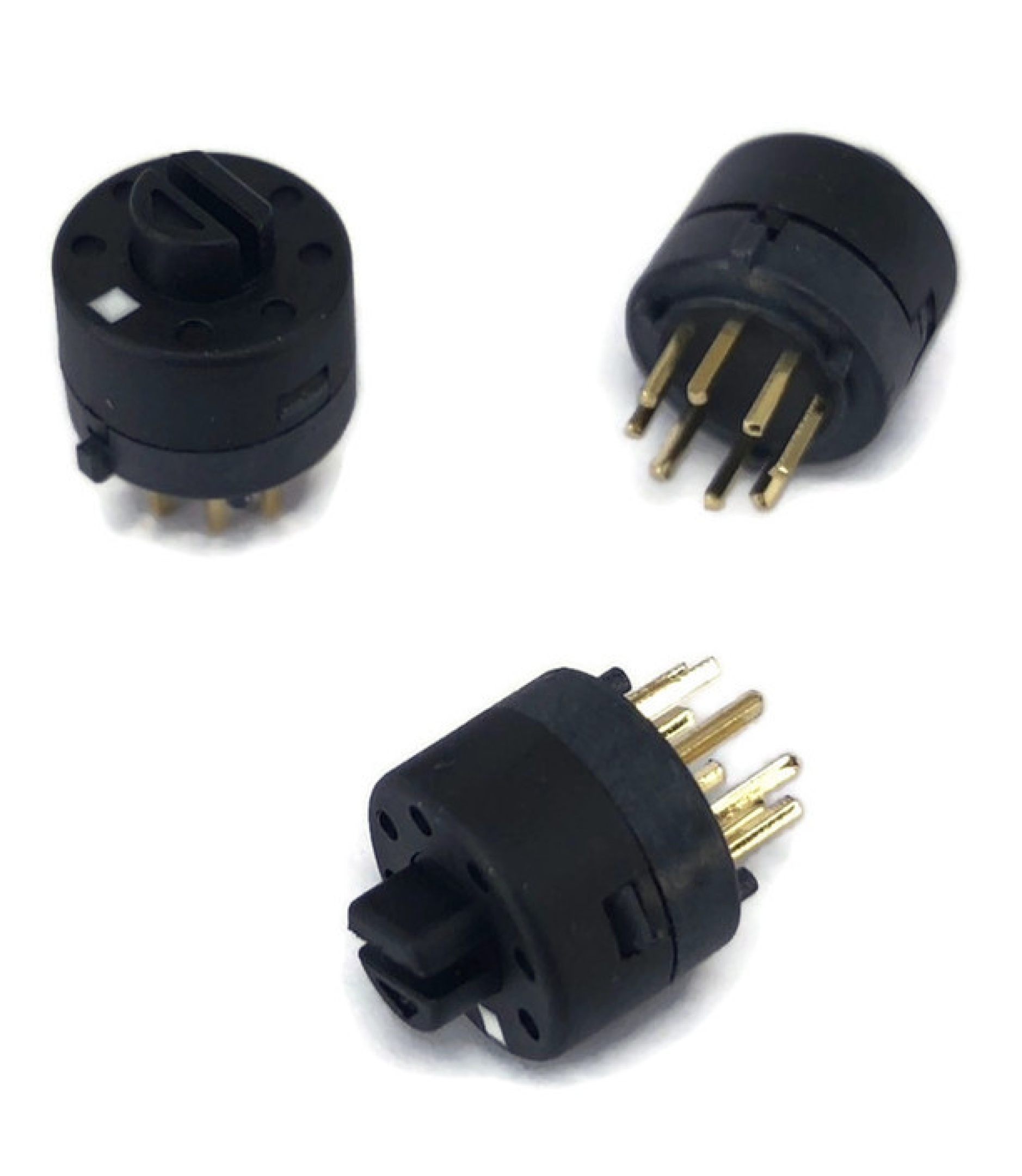 Rotary Switch 1 Pole 8 Position Short Handle with White Marking