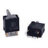 Sub-Mini Rocker Switch 4U Series SPDT ON-ON Gray Lever PCB Pins