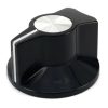 Classic knob Black color 29x16mm Shaft hole 6.4mm