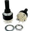 Mini Rotary Switch 2 Pole 4 Position RS16211 20mm