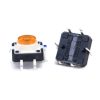 illuminated Tact Switch Yellow LED 12*12mm 7.3mm Through Hole SPST-NO