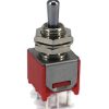 Sub Mini Toggle Switch 2M Series DPDT On-On-On Short Lever PCB Pins