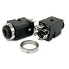 Black 3.5mm Stereo Phone Jack 5 pins