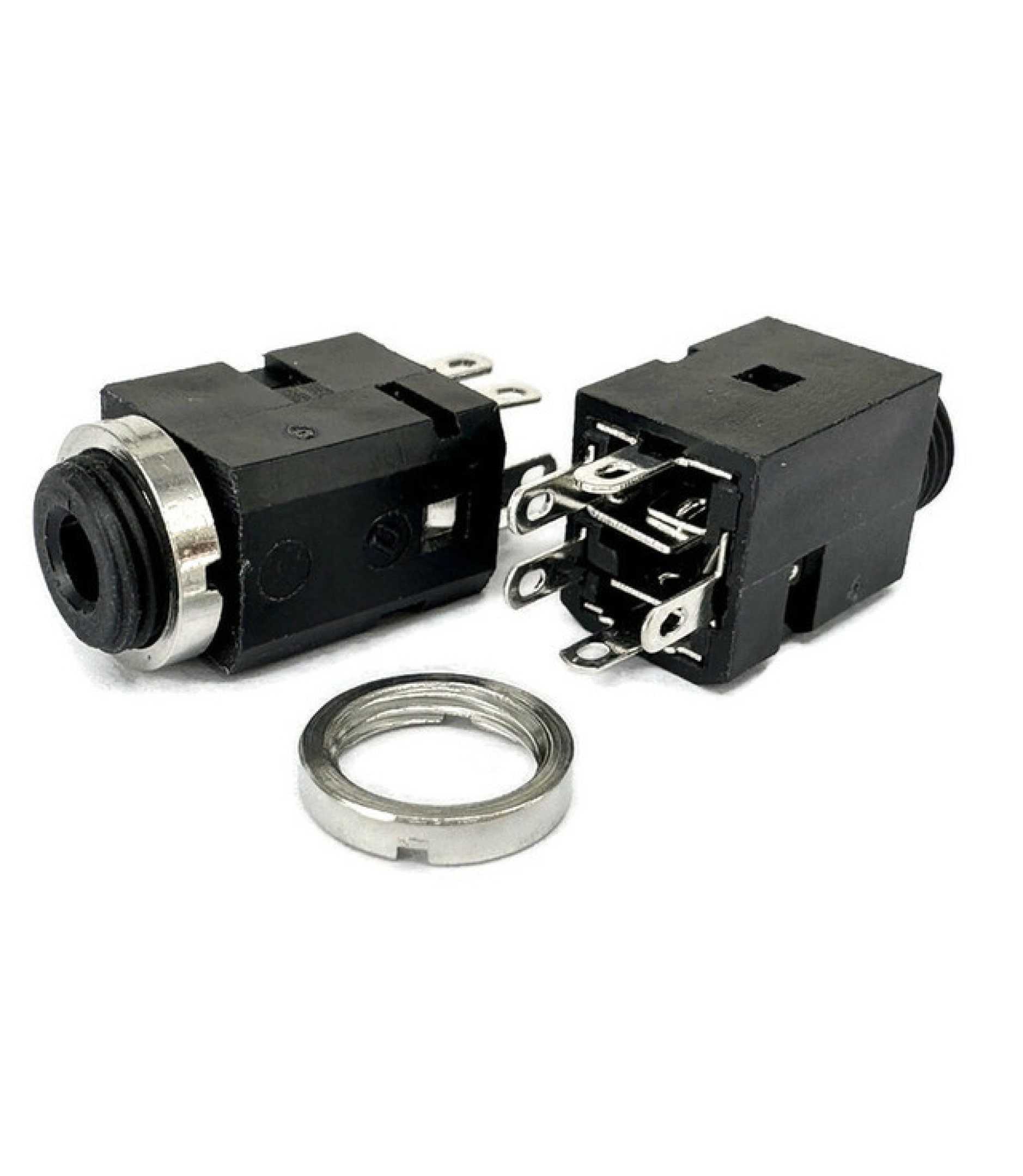 Black 3.5mm Stereo Phone Jack 5 pins