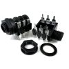 6.35mm 1/4" Stereo Insulated Socket Jack PCB Pins