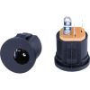 DC Power Jack 2.1mm Enclosed Frame With Switch Panel Mounting