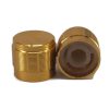 Knurled Aluminum Gold Knob 13x15mm Shaft Diameter 6x18T