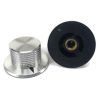 Silver Aluminum Knob 37mm with Delta Mark