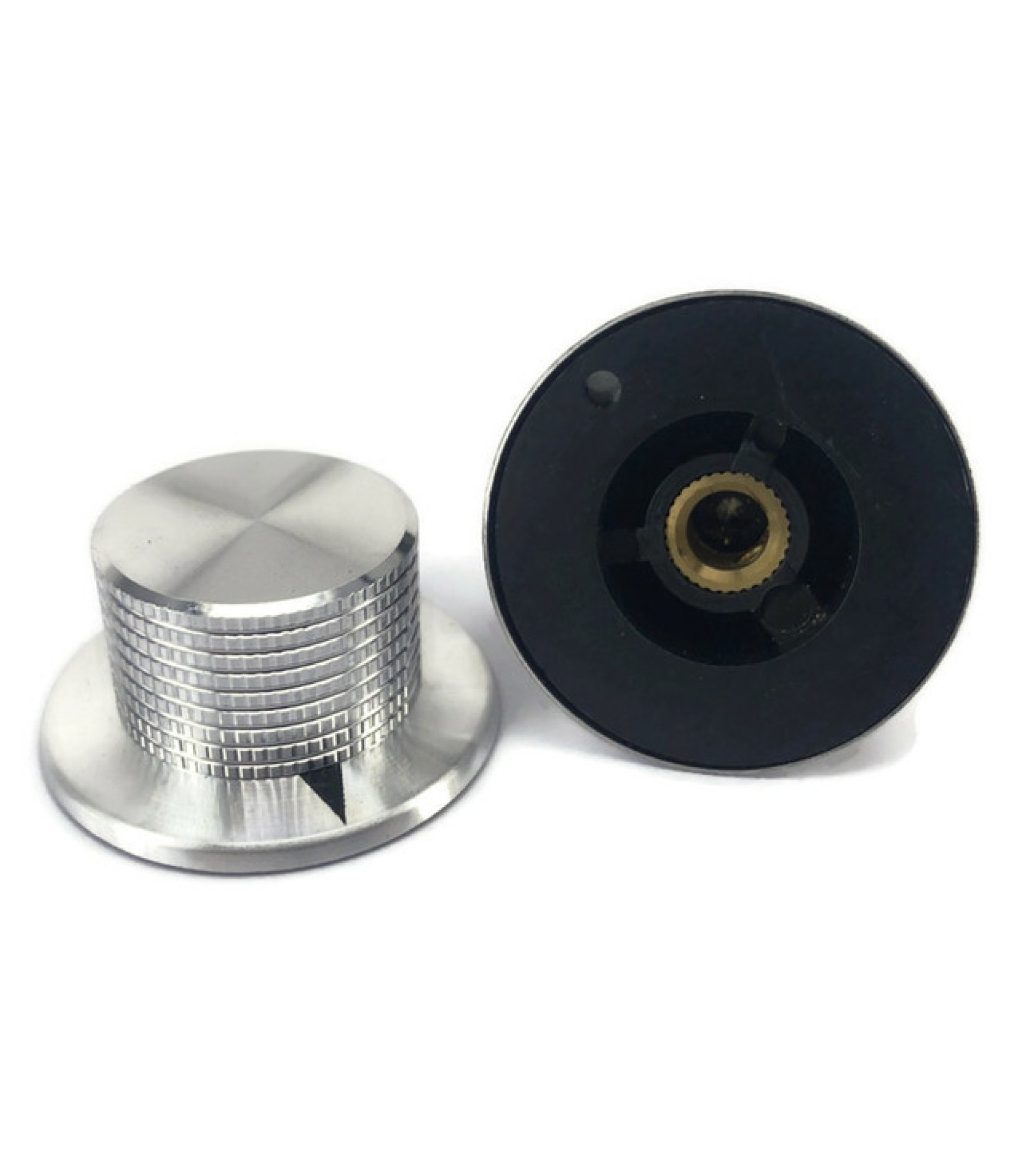 Silver Aluminum Knob 37mm with Delta Mark