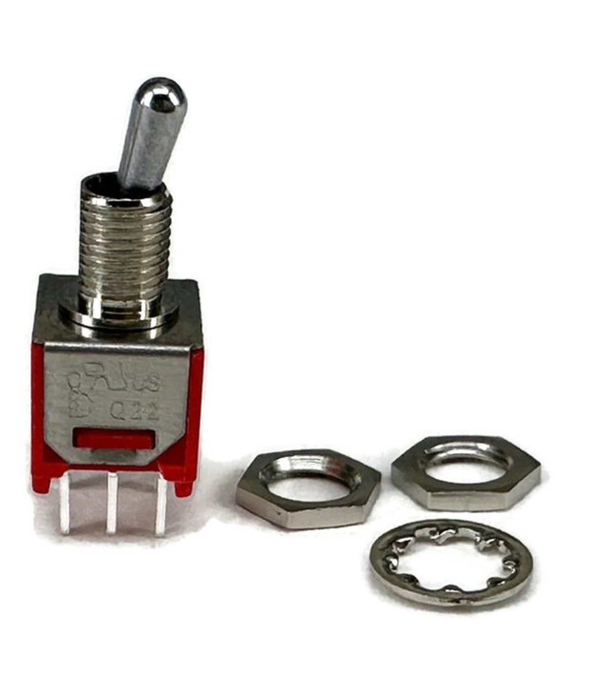 Sub Mini Toggle Switch 2M Series DPDT On-On Short Lever PCB Pins