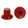 Red Rogan knob 23x17mm Shaft Hole 6.4mm