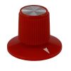 Red Rogan knob 23x17mm Shaft Hole 6.4mm