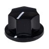 MXR Style Fluted Black Knob Shaft 6x18T