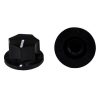 MXR Style Fluted Black Knob Shaft 6x18T
