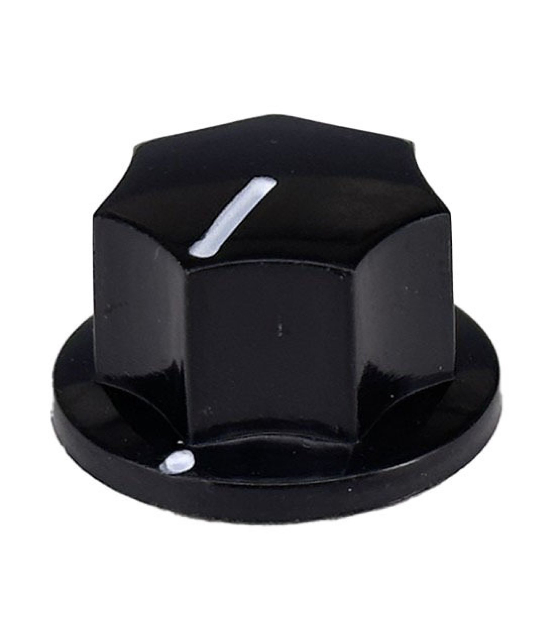 MXR Style Fluted Black Knob Shaft 6x18T