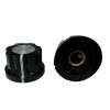 Boss Style Silver Top Black Knob 23mm