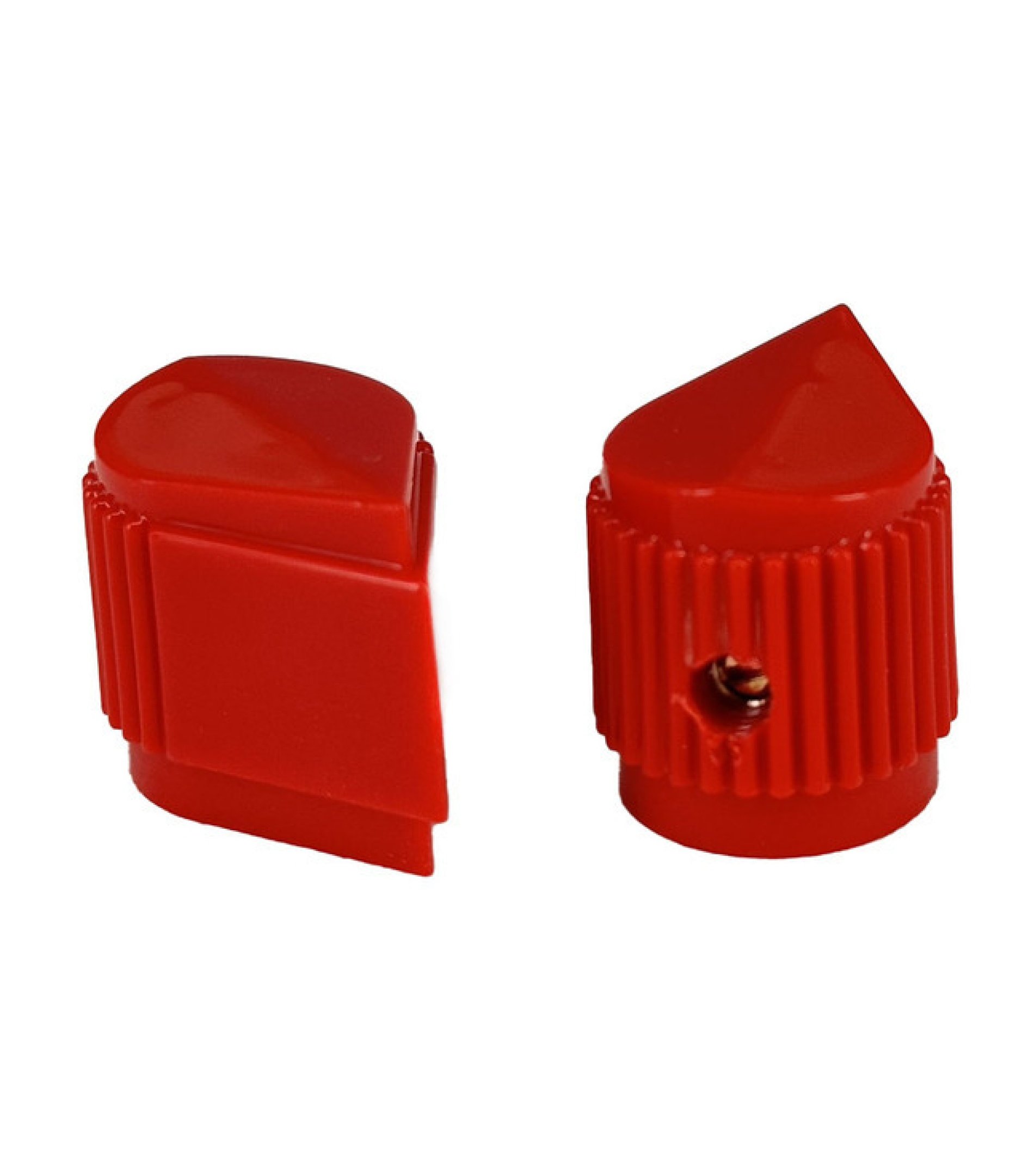 Daka-ware Pointer Red Knob 27x18mm Shaft 6.4mm