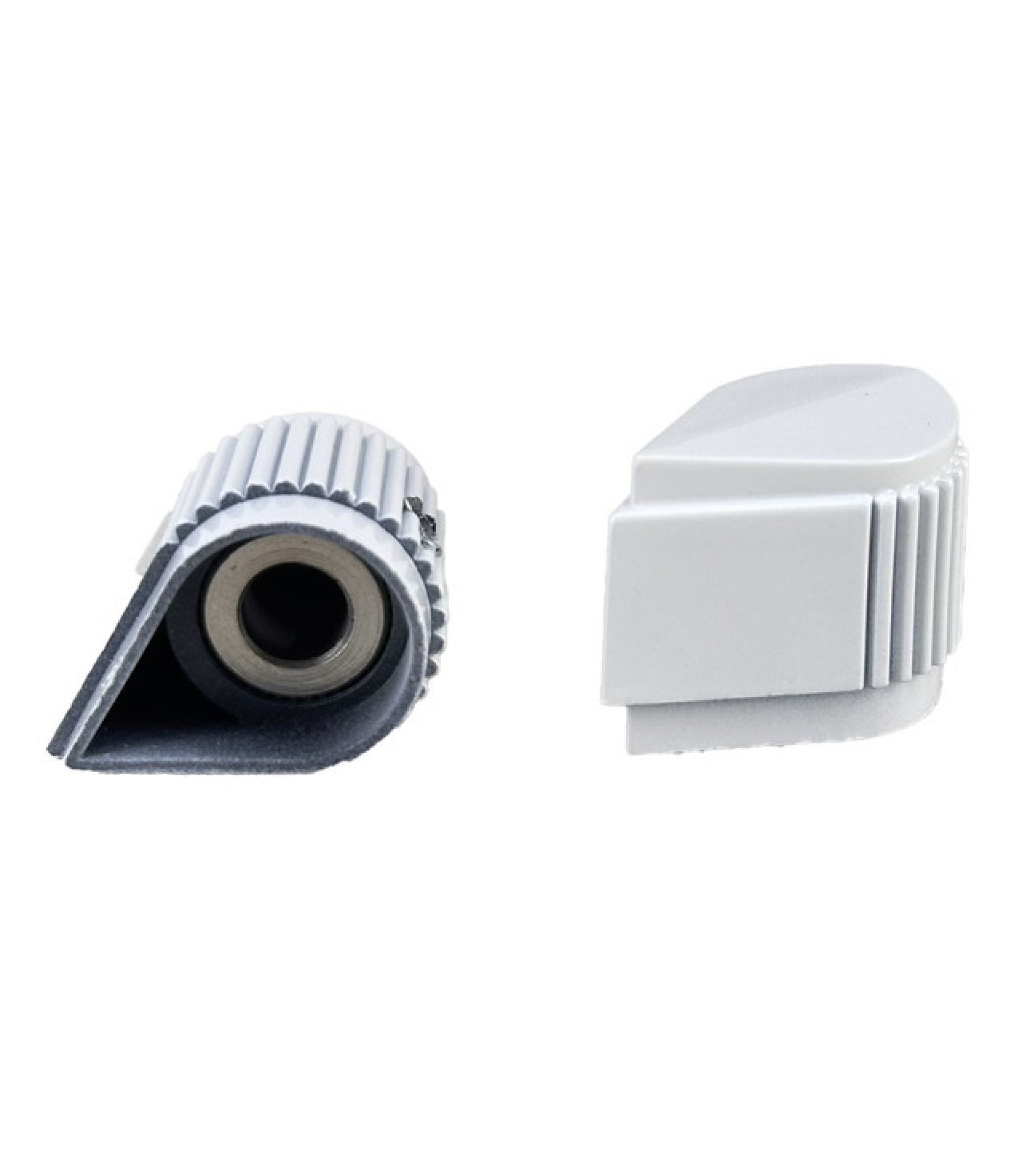 Daka-ware Pointer White Knob 27x18mm Shaft 6.4mm