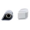 Daka-ware Pointer White Knob 27x18mm Shaft 6.4mm