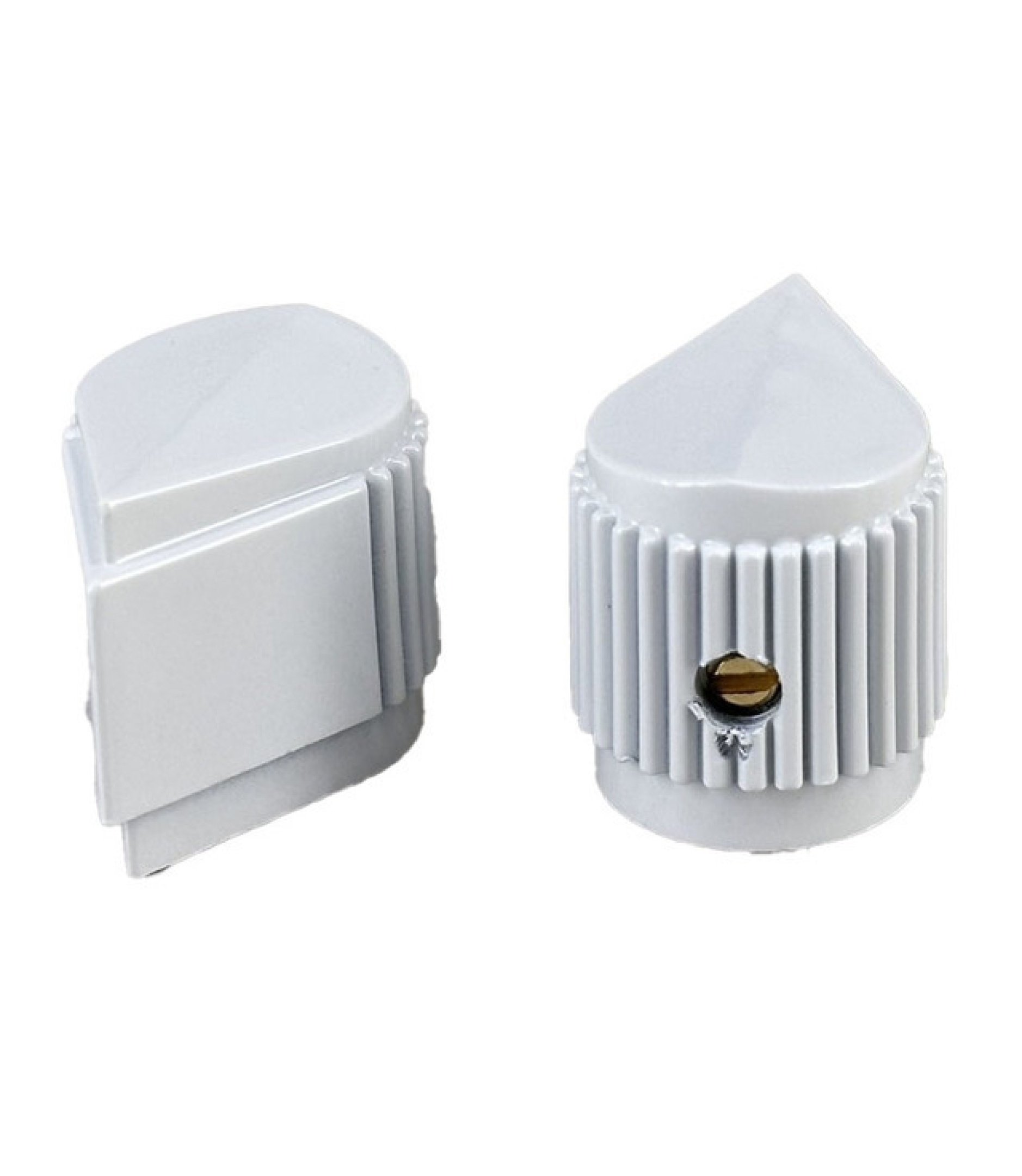 Daka-ware Pointer White Knob 27x18mm Shaft 6.4mm