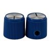Blue Rogan knob 13x12mm Shaft Hole 6.4mm