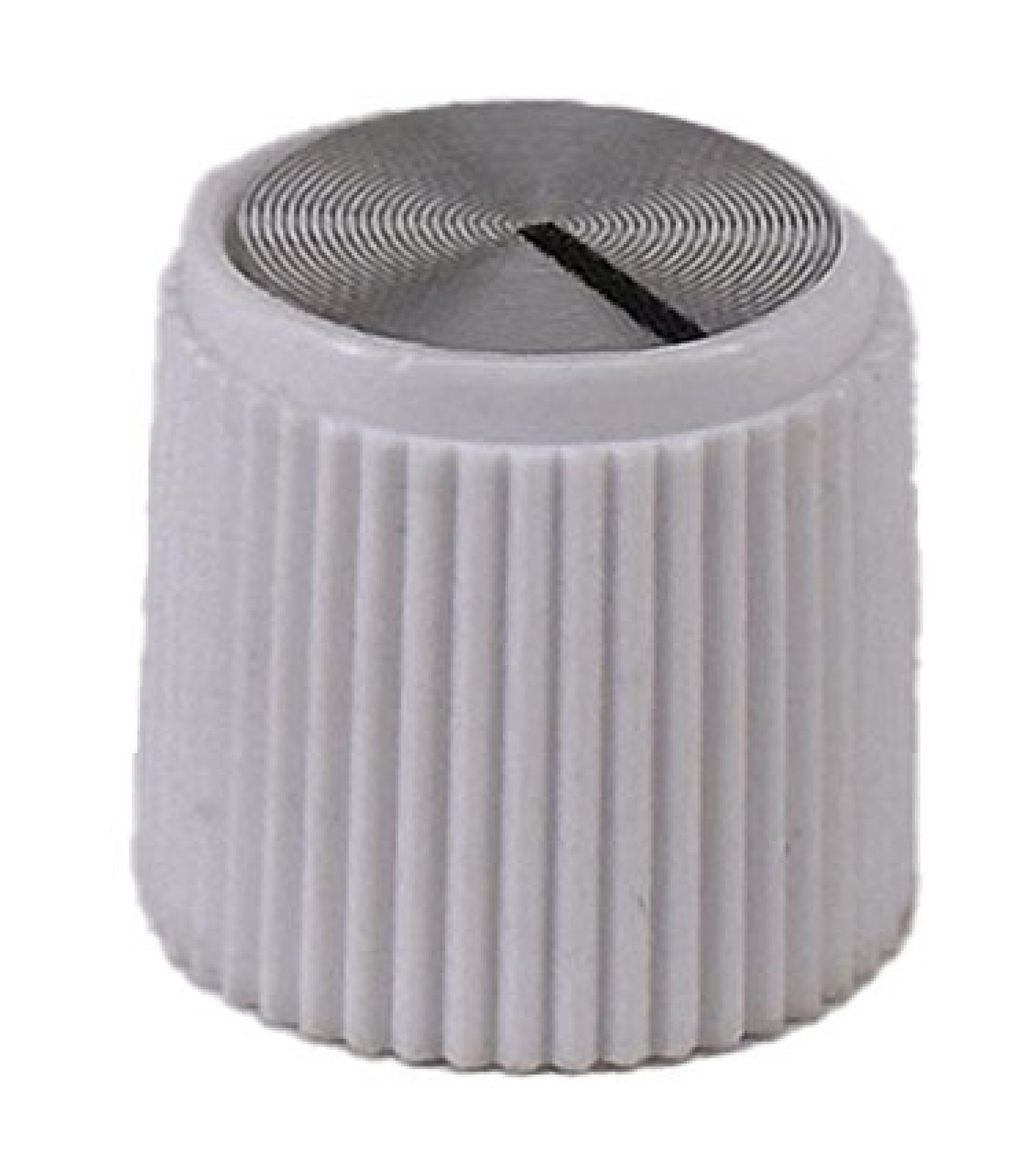 White Rogan knob 13x12mm Shaft Hole 6.4mm