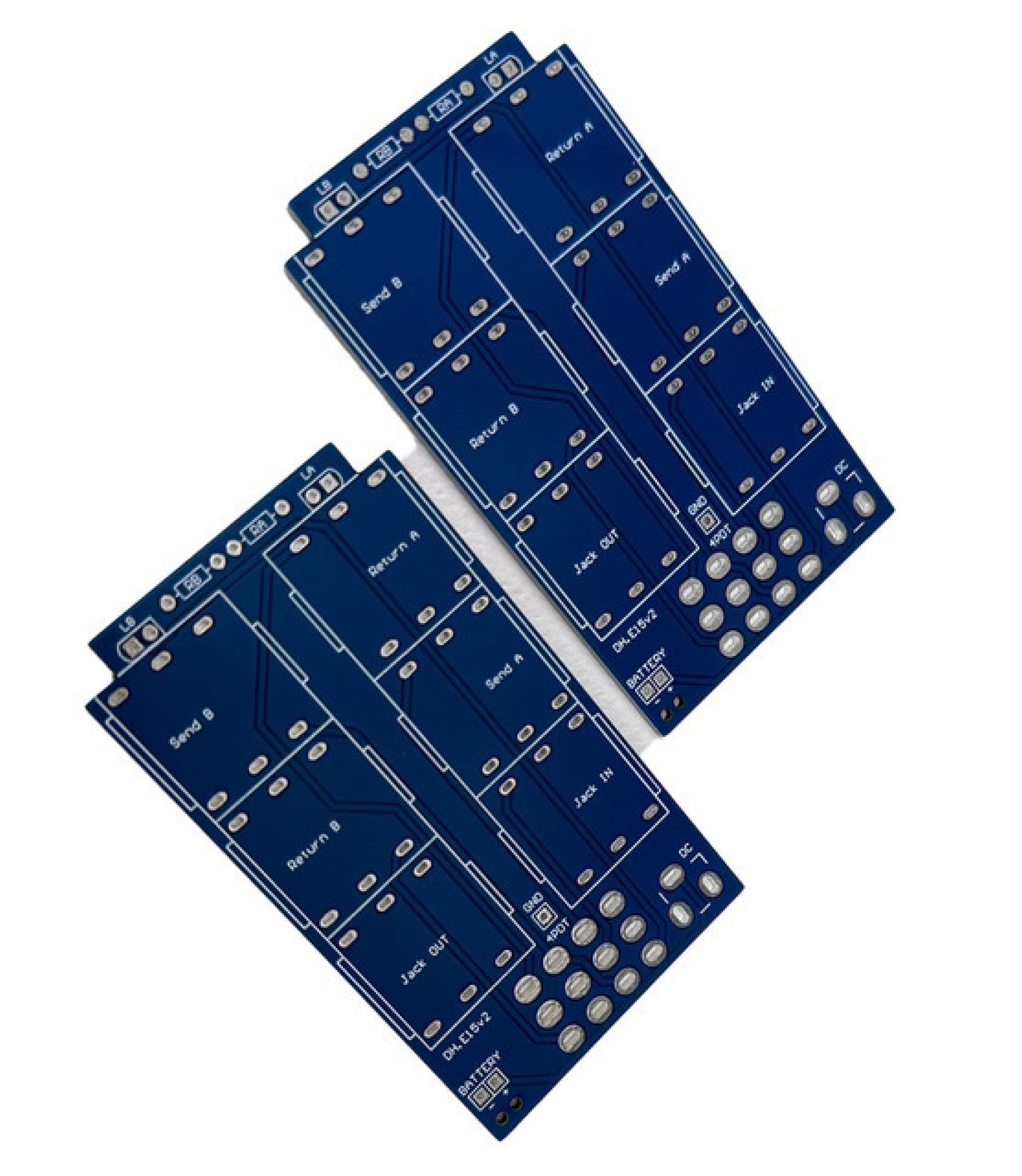 Dual Loop Selector (1590B enclosure) DIY PCB Guitar Effect