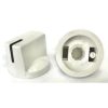 Davies 1510 Clone White Knob Shaft 6x18T