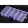 15 Grid Transparent Plastic Project Box 10*17.5*2.3cm